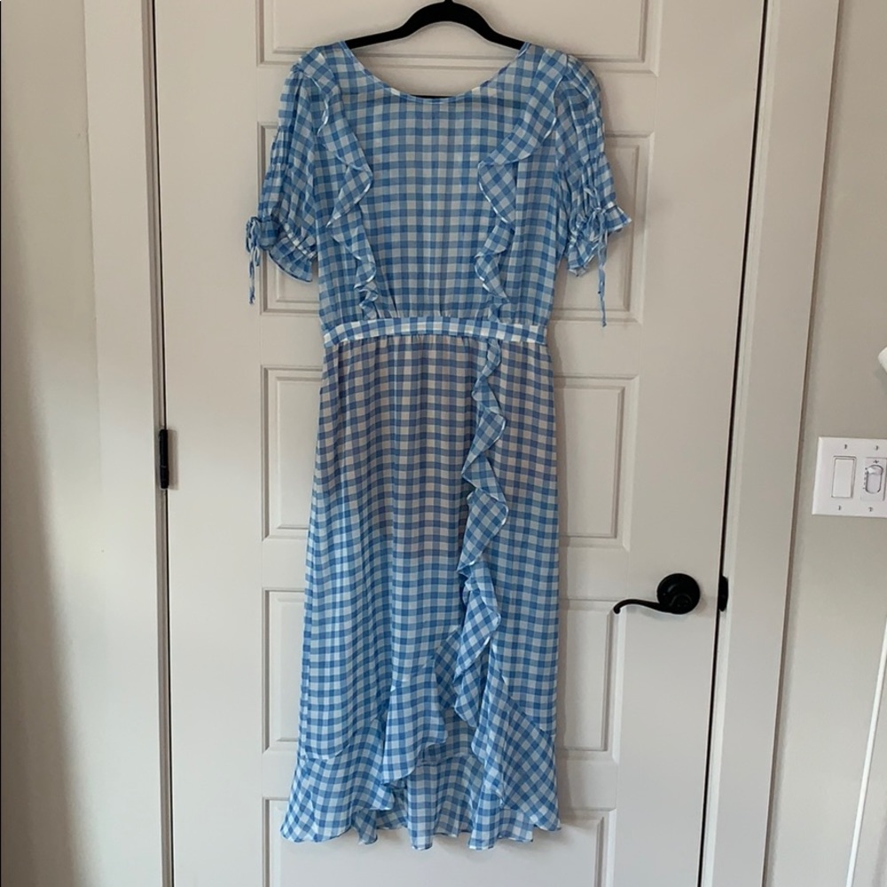 For Love and Lemons blue plaid dress